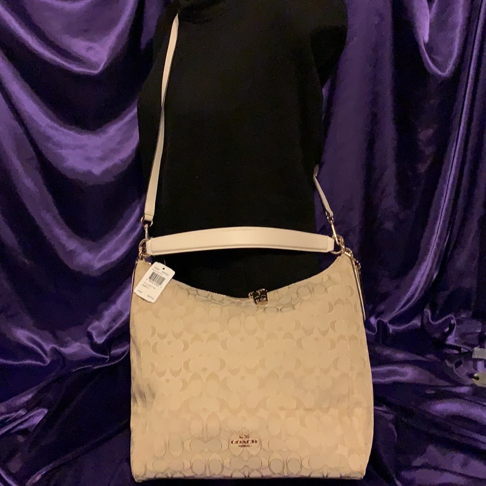 🌺 COACH F58327 🌺 LIGHT KHAKI CHALK SIGNATURE